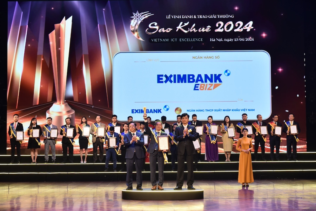Eximbank nhận giải thưởng Sao Khuê 2024