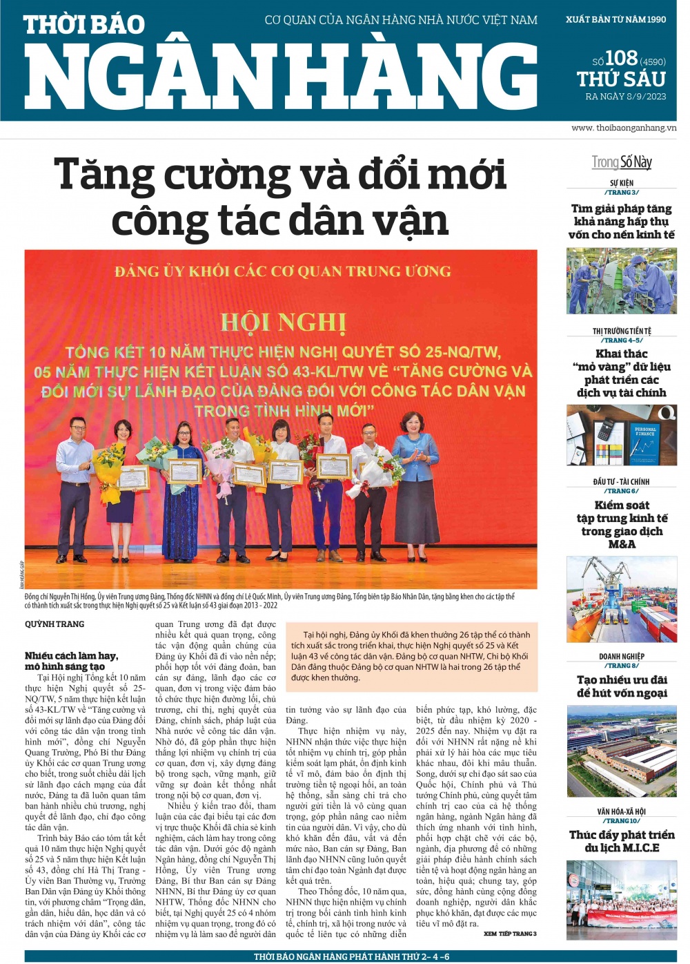 Số 108 ra ngày 8/9/2023