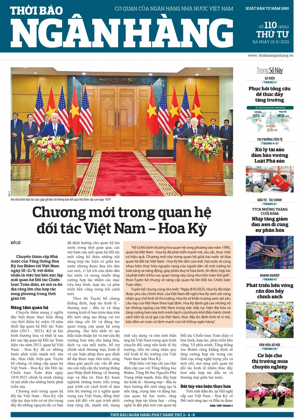 Số 110 ra ngày 13/9/2023