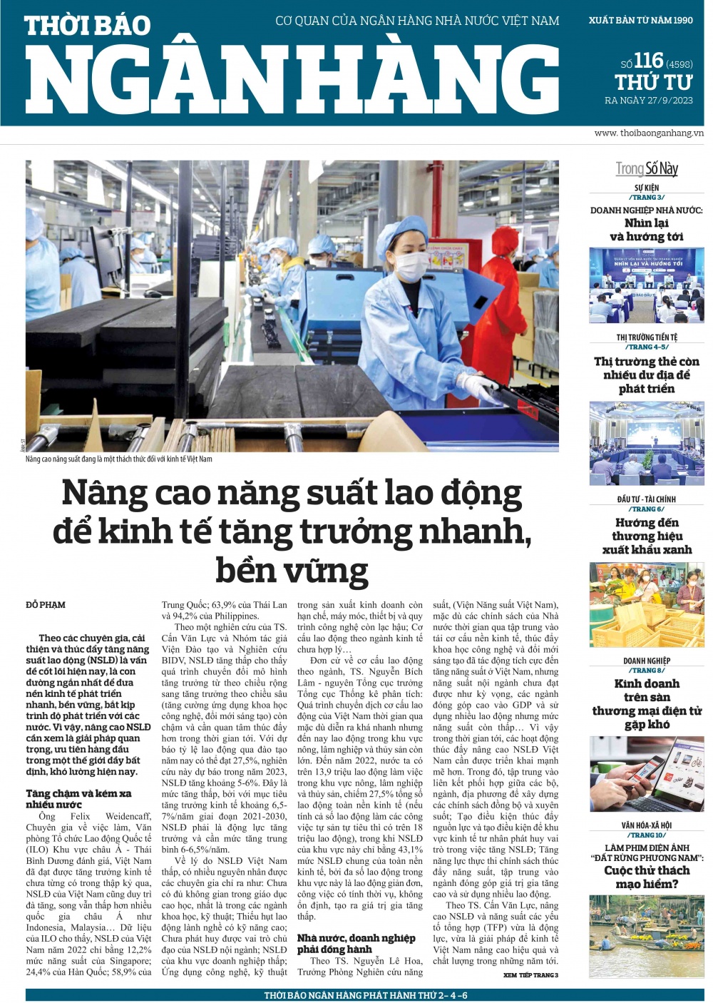 Số 116 ra ngày 27/9/2023