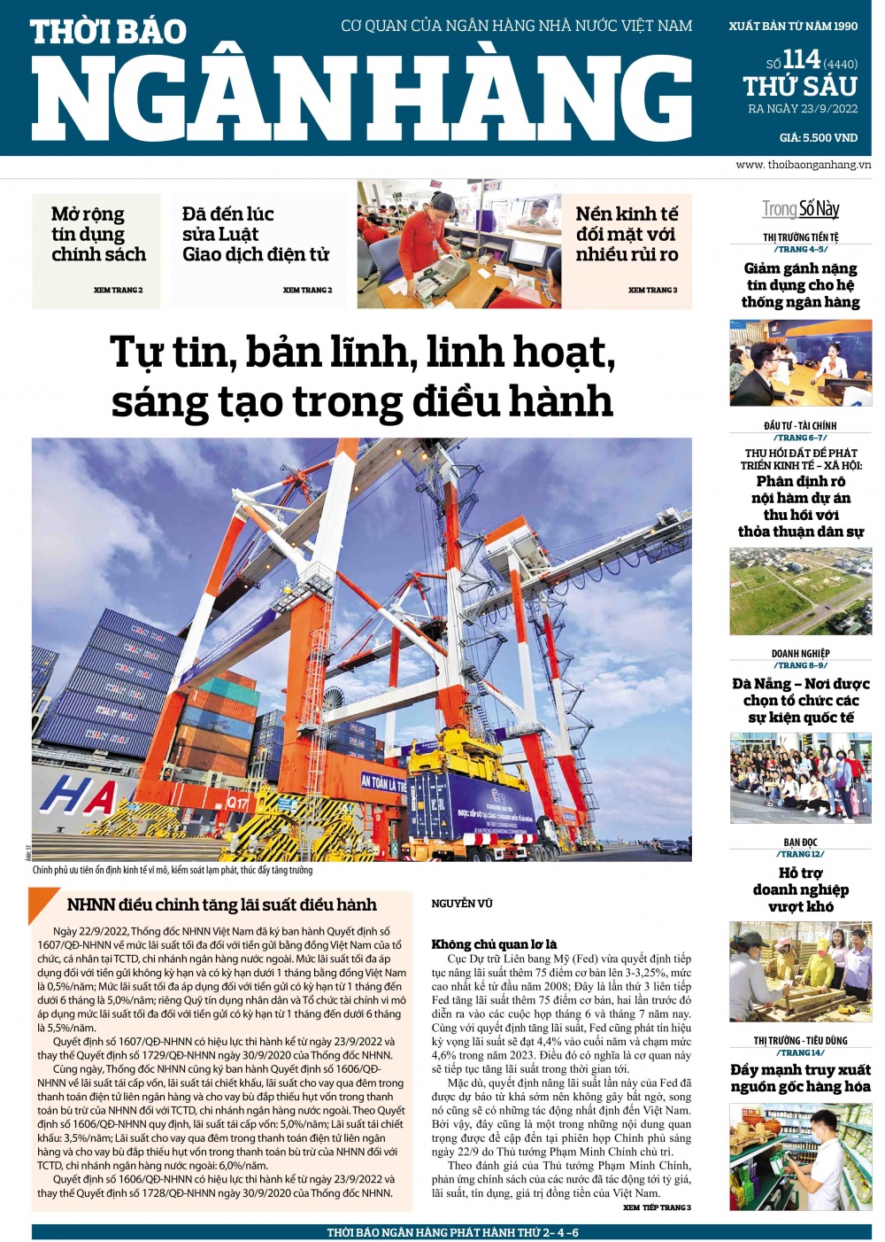 Số 114 ra ngày 23/9/2022